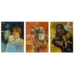 Set of (3) 1977  Star Wars  Coca-Cola Posters.