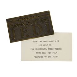 "Revenge of the Jedi" Brass Paperweight.