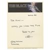 Image 1 : "The Black Hole" Letterhead Signed by Gary Nelson.