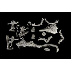 Collection of (8)  Aliens  Metal Figures.