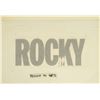 Image 1 : "Rocky" Photostatic Logo Development Art.