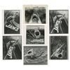 Image 1 : Set of (7) Alternative "Jaws" Poster Concepts.
