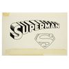 Image 1 : Original "Superman" Title Logo Artwork.