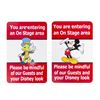 Image 1 : Pair of Mickey & Jiminy Cricket Cast Member Signs.
