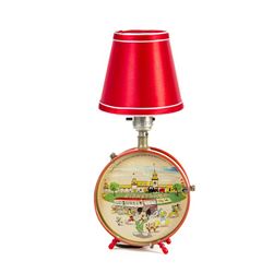 Tin-Litho Disneyland Drum Lamp.