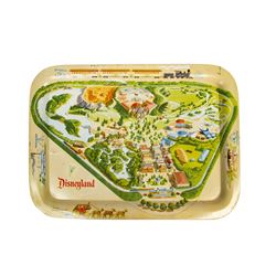 Disneyland Map Tin-Litho Tray.