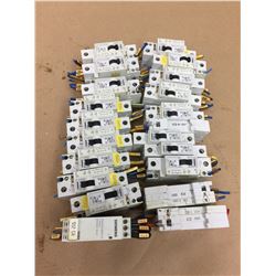 LOT OF SIEMENS 5SX2 CIRCUIT BREAKERS