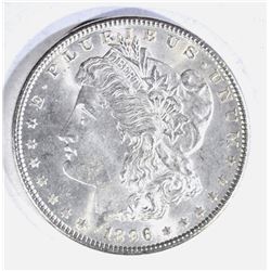 1896 MORGAN DOLLAR, GEM BU