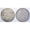 Image 1 : 1892 XF MORGAN DOLLAR & 1935-S PEACE