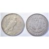 Image 2 : 1892 XF MORGAN DOLLAR & 1935-S PEACE