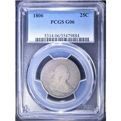 1806 BUST QUARTER, PCGS G-06