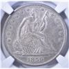 Image 2 : 1859-S SEATED HALF DOLLAR, NGC AU-58