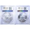 Image 2 : 2016 & 17 AMERICAN SILVER EAGLES, PCGS MS-70