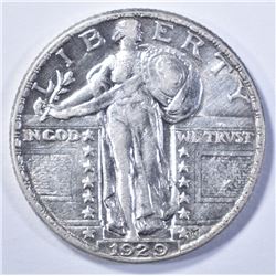 1929 STANDING LIBERTY QUARTER, AU/BU