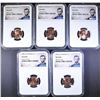 Image 1 : 5-1982 DATE BRNZE LINCOLN CENTS NGC MS-66 RD