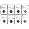 Image 1 : 8 JEFFERSON NICKELS NGC PF-67