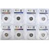 Image 2 : 8 ROOSEVELT DIMES PCGS PR-69DCAM