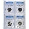 Image 1 : 4 WASHINGTON QUARTERS PCGS PR-68