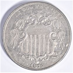 1876 SHIELD NICKEL  BU KEY DATE