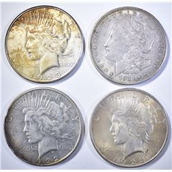 CIRC SILVER DOLLAR LOT: