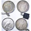 Image 3 : 3-SILVER DOLLAR KEY CHAINS & 1-NECKLACE