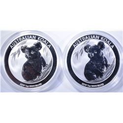 2-2019 ONE OUNCE .999 SILVER KOALA  COINS