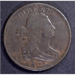 1804 DRAPED BUST HALF CENT  VF+