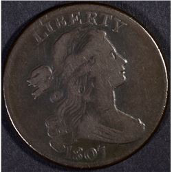 1807 DRAPED BUST LARGE CENT, CHOICE F/VF