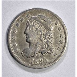 1835 CAPPED BUST HALF DIME, XF