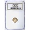Image 1 : 1860-O HALF DIME, NGC MS-64 SUPER! LOOKS MS-65