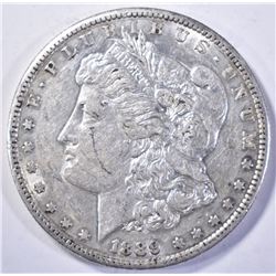 1889-S MORGAN DOLLAR, CH BU PL