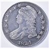 Image 1 : 1824 BUST HALF DOLLAR, XF+