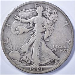 1921-S WALKING LIBERTY CHOICE VF