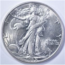 1938 WALKING LIBERTY CH BU +
