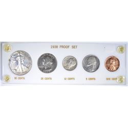1938 PROOF SET IN CAPITAL PLASTIC