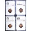 Image 1 : 1984-P&D AND 1985 P&D LINCOLN CENTS, NGC MS-67 RED