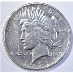 1921 PEACE DOLLAR  AU CLEANED