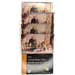 2007-2011 U.S. PRESIDENTIAL; DOLLAR PROOF SETS