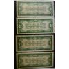 Image 2 : 4- 1928 SILVER CERTS "FUNNY BACK NOTES" -NICE CR