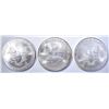 Image 2 : 2000, 01 & 08 BU AMERICAN SILVER EAGLES