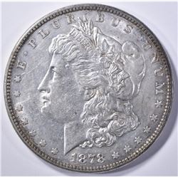1878 8TF MORGAN DOLLAR, CH BU
