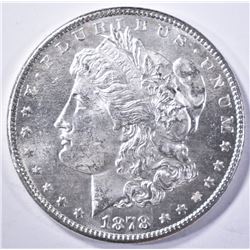 1878-S MORGAN DOLLAR, CH BU PL