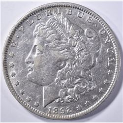 1892-O MORGAN DOLLAR, CH AU++