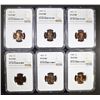 Image 1 : 6 LINCOLN CENTS NGC PF-67 RD
