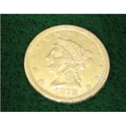 1878 $2 ½ QUARTER EAGLE GOLD COIN