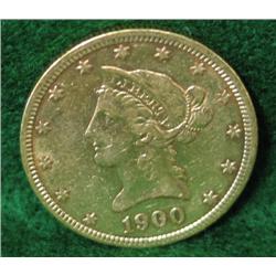 1900 $10 EAGLE GOLD COIN