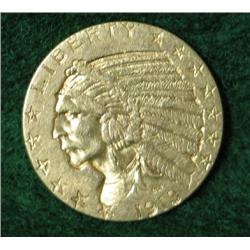 1913 $5 INDIAN GOLD COIN