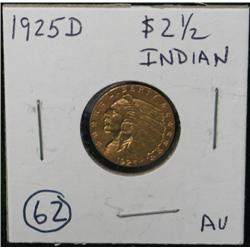 1925-D $2 ½ INDIAN GOLD COIN
