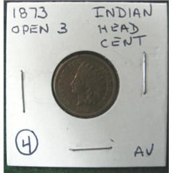 1873 INDIAN HEAD CENT