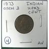 Image 1 : 1873 INDIAN HEAD CENT